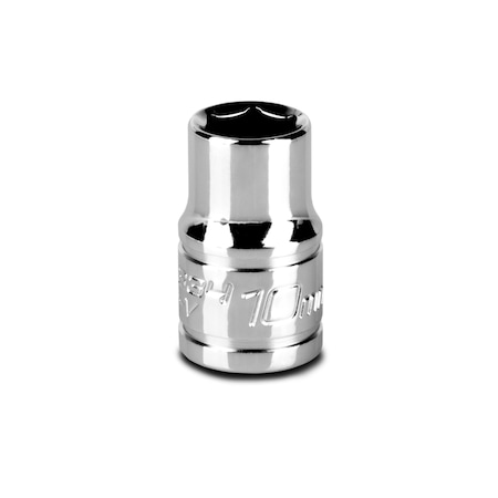 Capri Tools 3/8 in Drive 10 mm 6-Point Metric Shallow Socket 1-2334